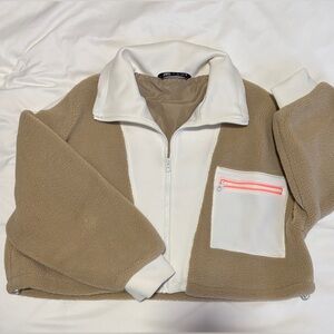 Cropped Zip Up Fleece